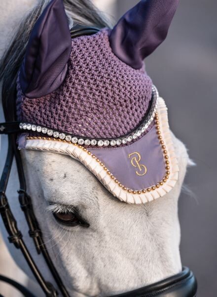 PS Of Sweden SS24 Pearl Ruffle Fly Hat, Colour: Lavender Grey