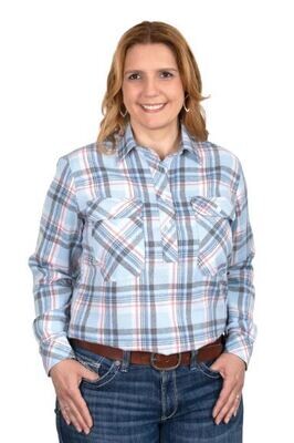 Just Country Womens Jahna Flannel 1/2 Button