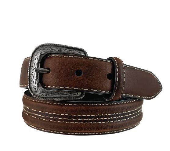 Roper Boys Belts, Style: Top Grain Leather, Colour: Brown, Size: 22