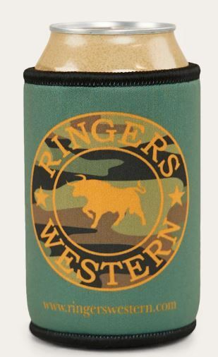Ringers Western Stubby Cooler, Colour: Signature Bull Leaf