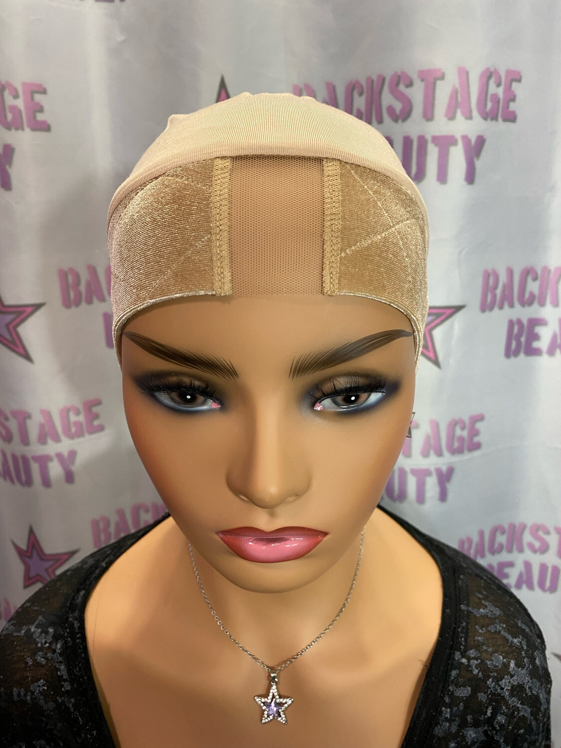 Wig Grip CAP w/Lace Part - BEIGE