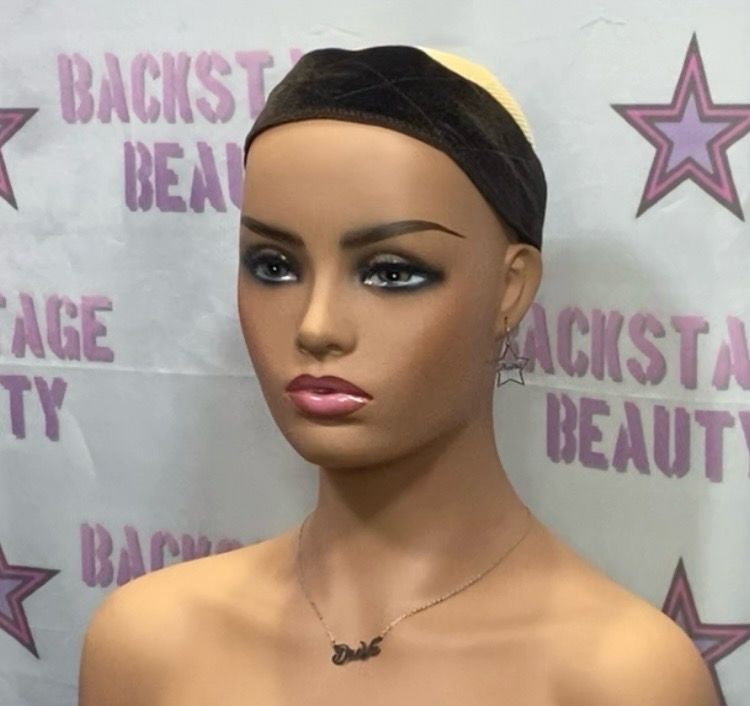 Velvet Wig Grip w/Velcro back - BROWN