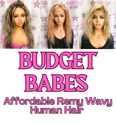 BUDGET BABES - Remy Human Hair Wigs