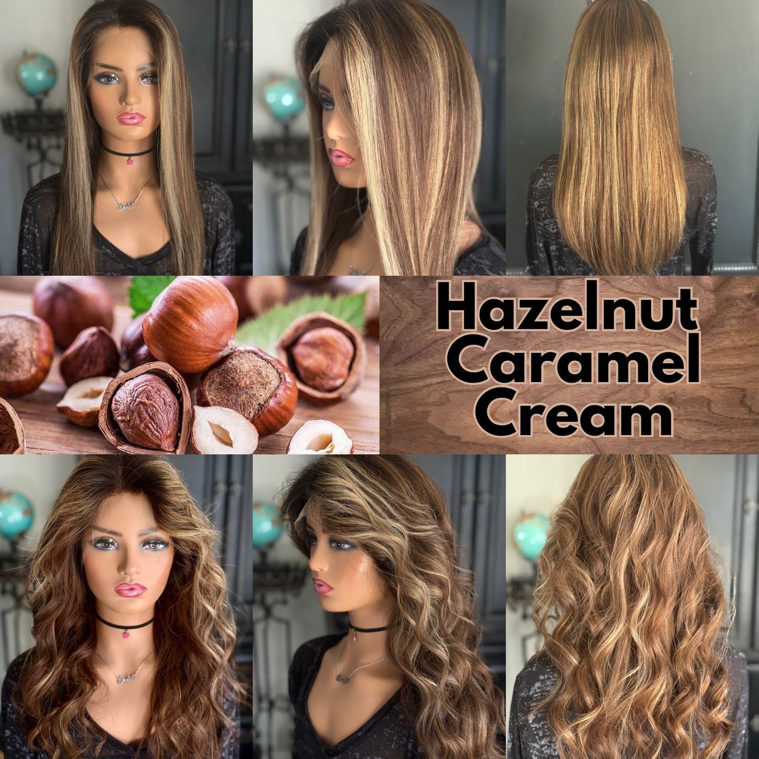 Destiny - Hazelnut Caramel Cream -DeeVa Hair - 22&quot; (Med Cap)