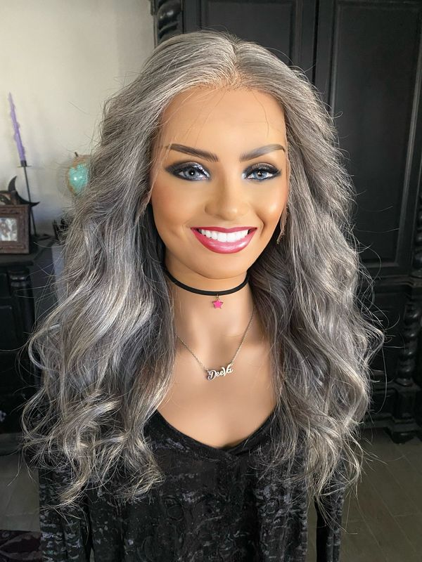 Destiny - DeeVa Hair - 18 to 22" - Antique Pewter (Medium Cap) Destiny - DeeVa Hair - 18 to 22" - Antique Pewter (Medium Cap)