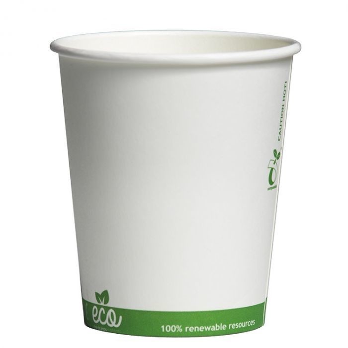 Kartonnen Biologisch Afbreekbare Koffiebekers 220CC/8OZ - 1.000 ST/DS.