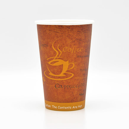Kartonnen Koffiebekers 340CC/12 OZ - 1.000ST/DS, 
Coffee-Gold