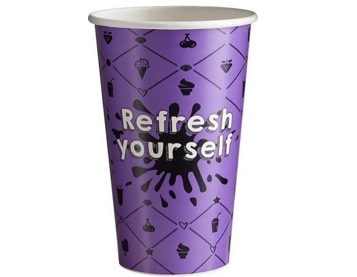 Milkshakebekers &quot;Refresh Yourself&quot; 400CC/16OZ - 1.000 st.