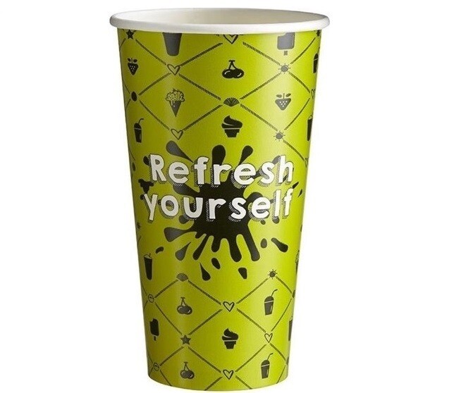 Milkshakebekers &#39;Refresh Yourself&#39; 500CC/20OZ - 1000 st.,