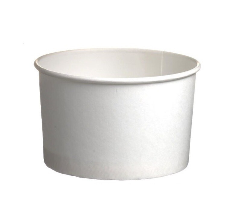 Witte ijsbeker 240ML/8 OZ - 1.000 st.