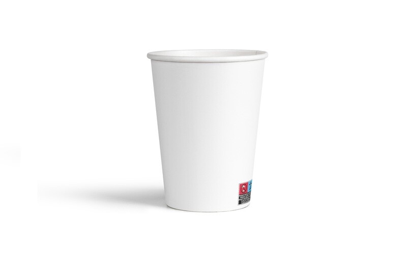 Witte kartonnen koffiebeker 230CC/8 OZ - 1.000 st.