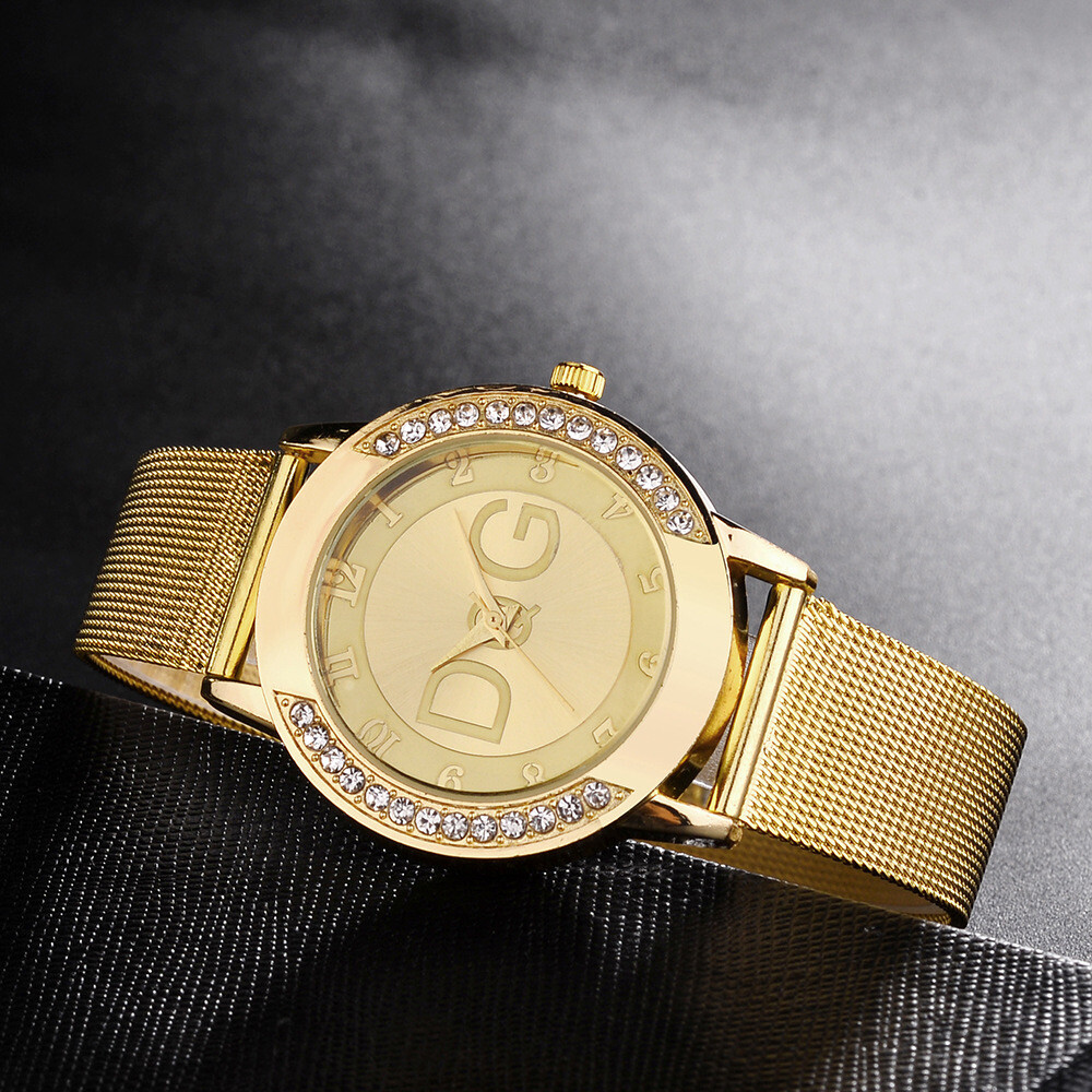 Reloj para dama con correa de malla 🕙