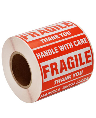 2”x3” Fragile Stickers