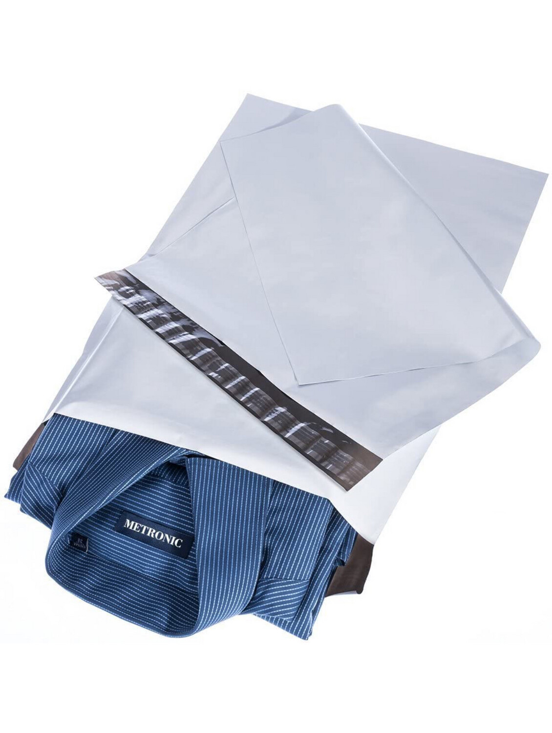 10 x 13 Inches Light Grey Poly Mailers