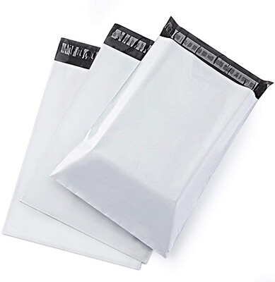 6x9 Inches Light Grey Poly Mailers