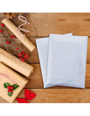 6x9 Inches Light Grey Poly Mailers