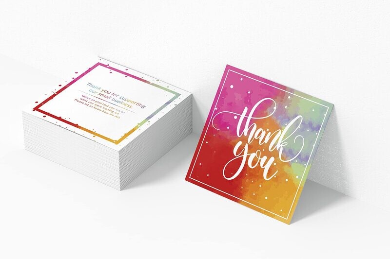 Squared Thank You cards
