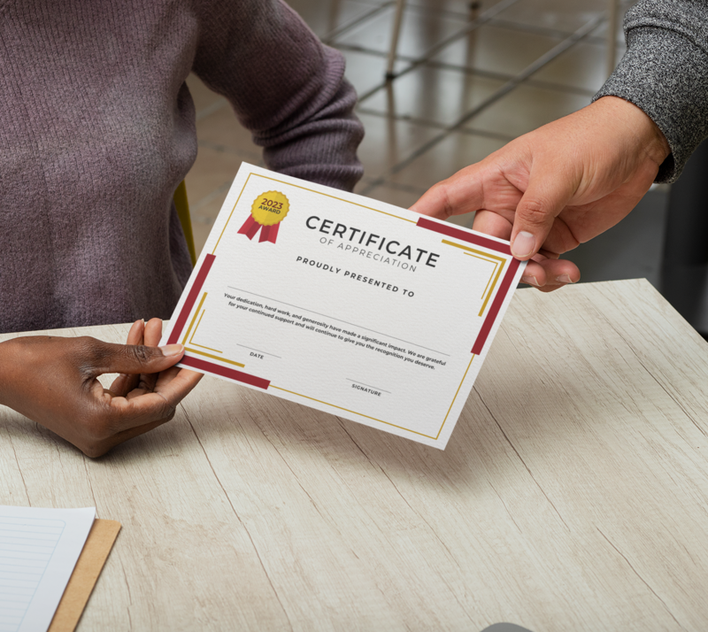 Certificate Prints