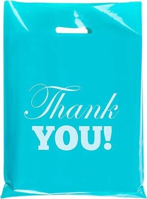 8x12&quot; Turquoise &amp; Black Shopping Bags