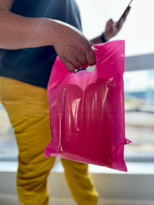 9x12 Inches Pink Merchandise Bags