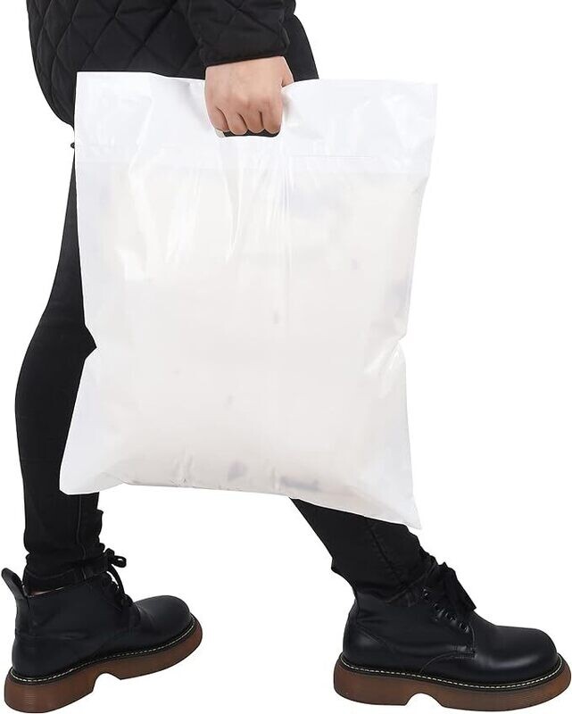 15x18 Inches White Merchandise Bags