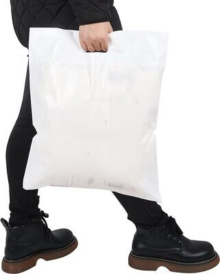 15x18 Inches White Merchandise Bags