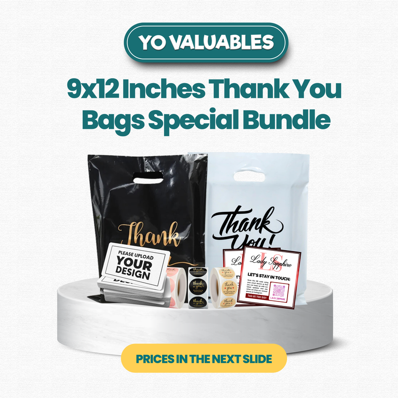 9x12&quot; Thank You Bags Bundle Deal