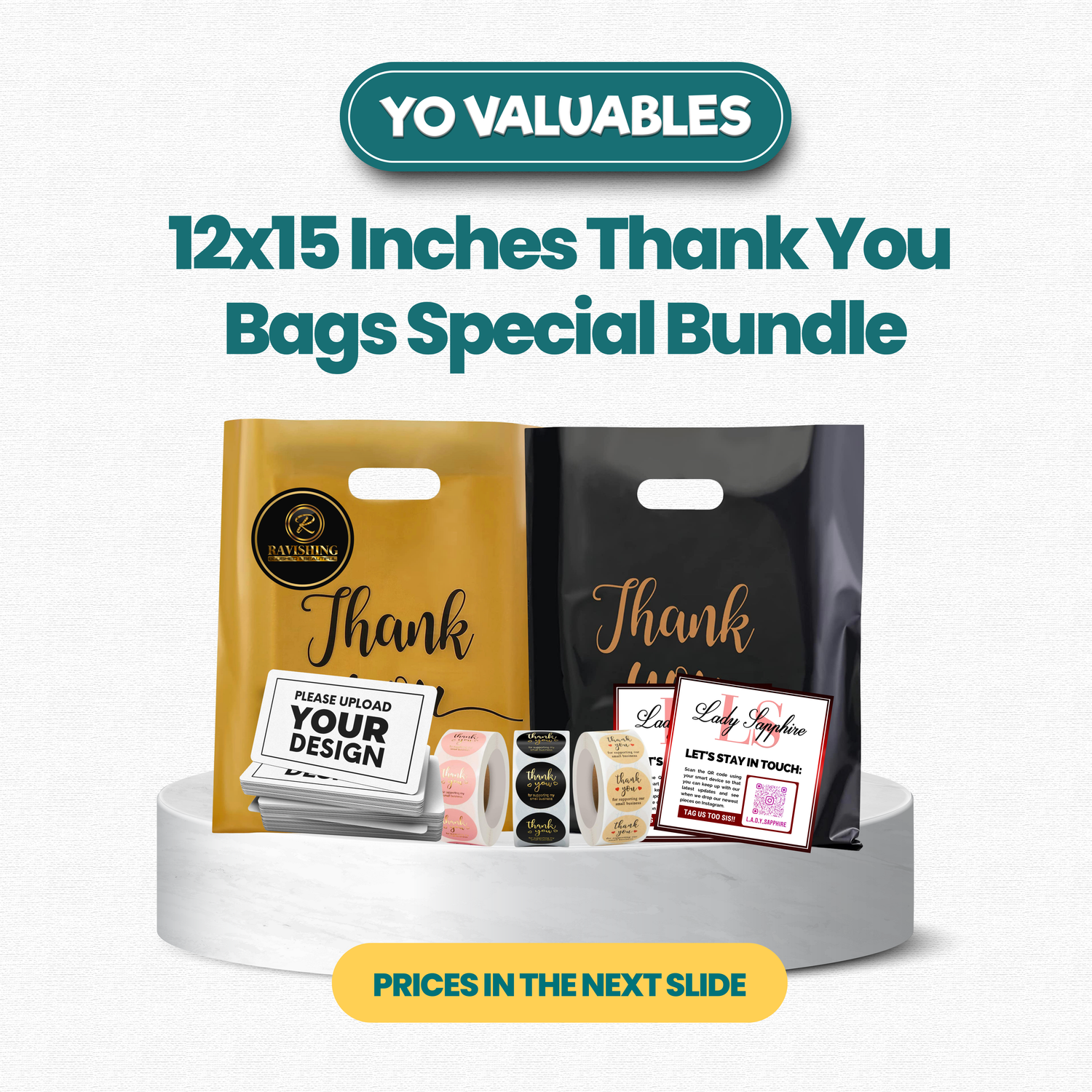 12x15&quot; Thank You Bags Bundle Deal