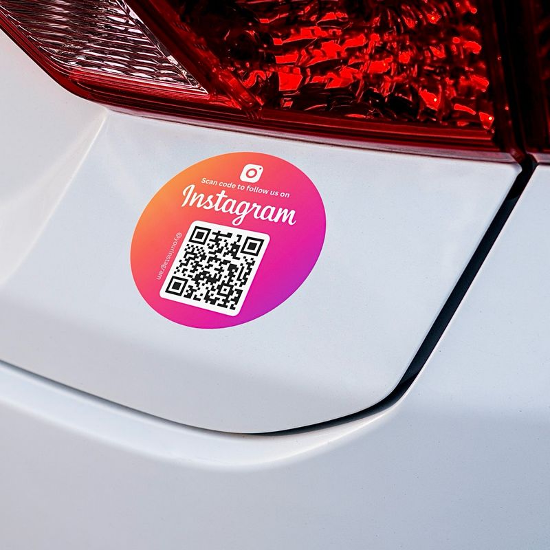 Insta QR Code Sticker (Free Design)