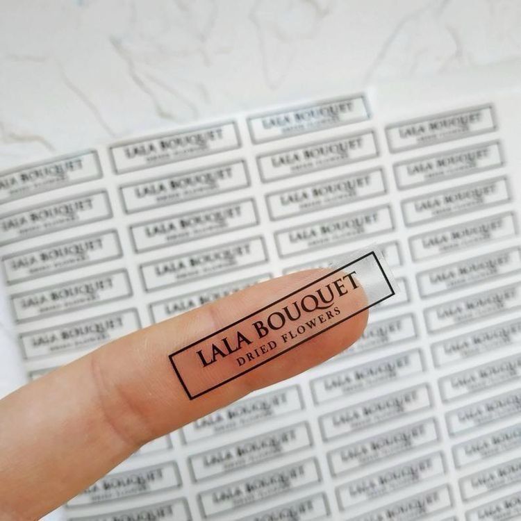 Custom-Sized Clear Label Prints