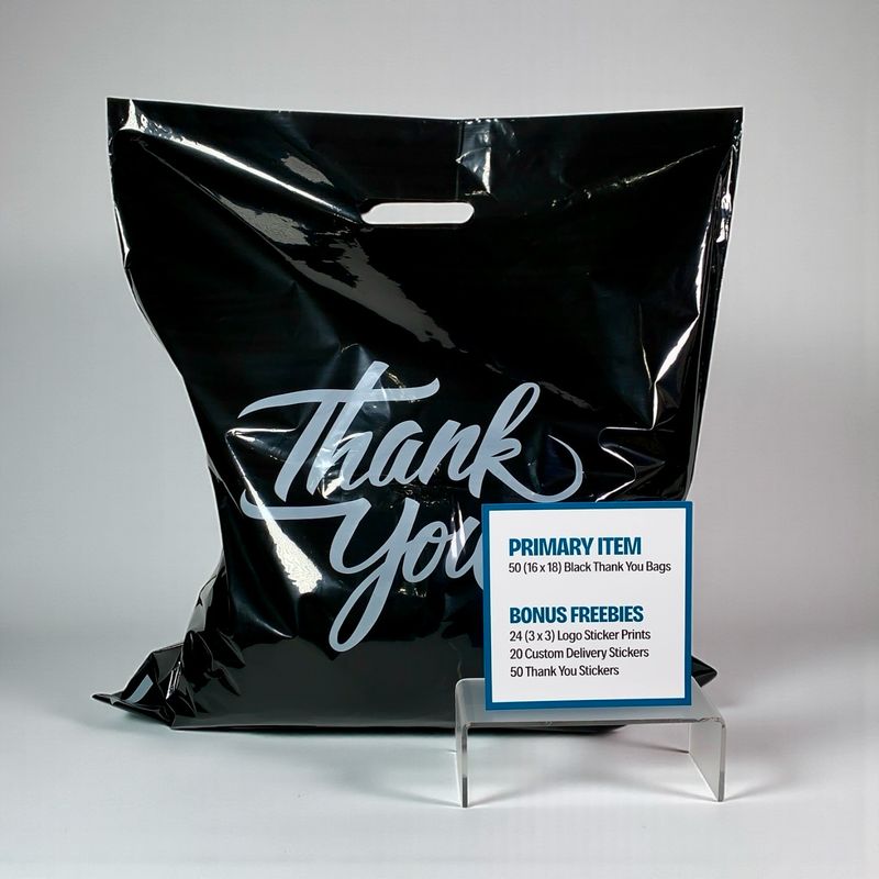Black Luxe Thank You Bulk Bundle 16x18