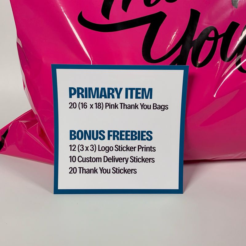 Pink Luxe Thank You Bundle 16x18&quot;