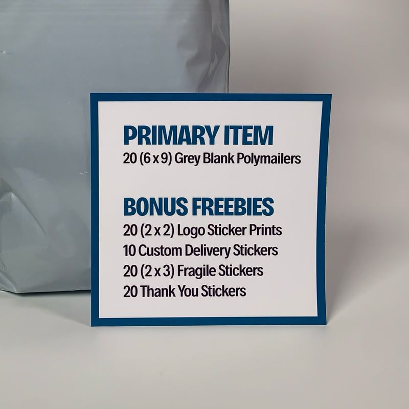 Grey Bulk Mailer Bundle 6x9&quot;