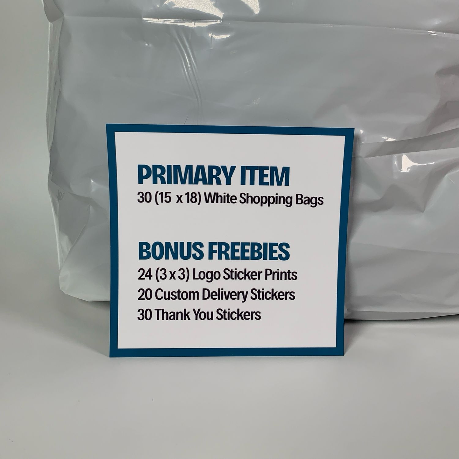 White Everyday Shopper Bundle 15x18&quot;