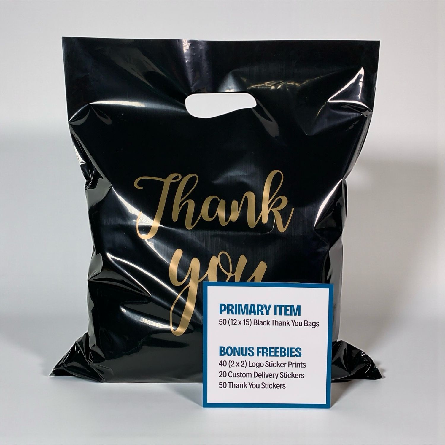 Black Luxe Shopper Bulk Bundle 12x15&quot;