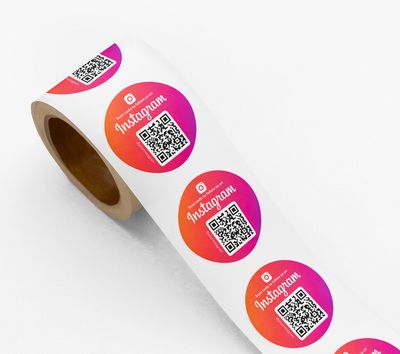 Insta QR Code Sticker (Free Design)