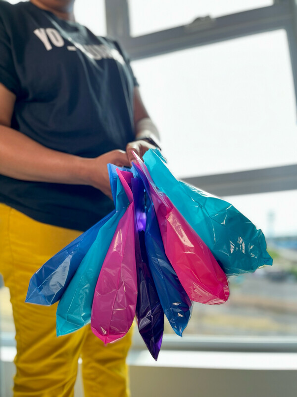 9x12 Inches Teal Merchandise Bags