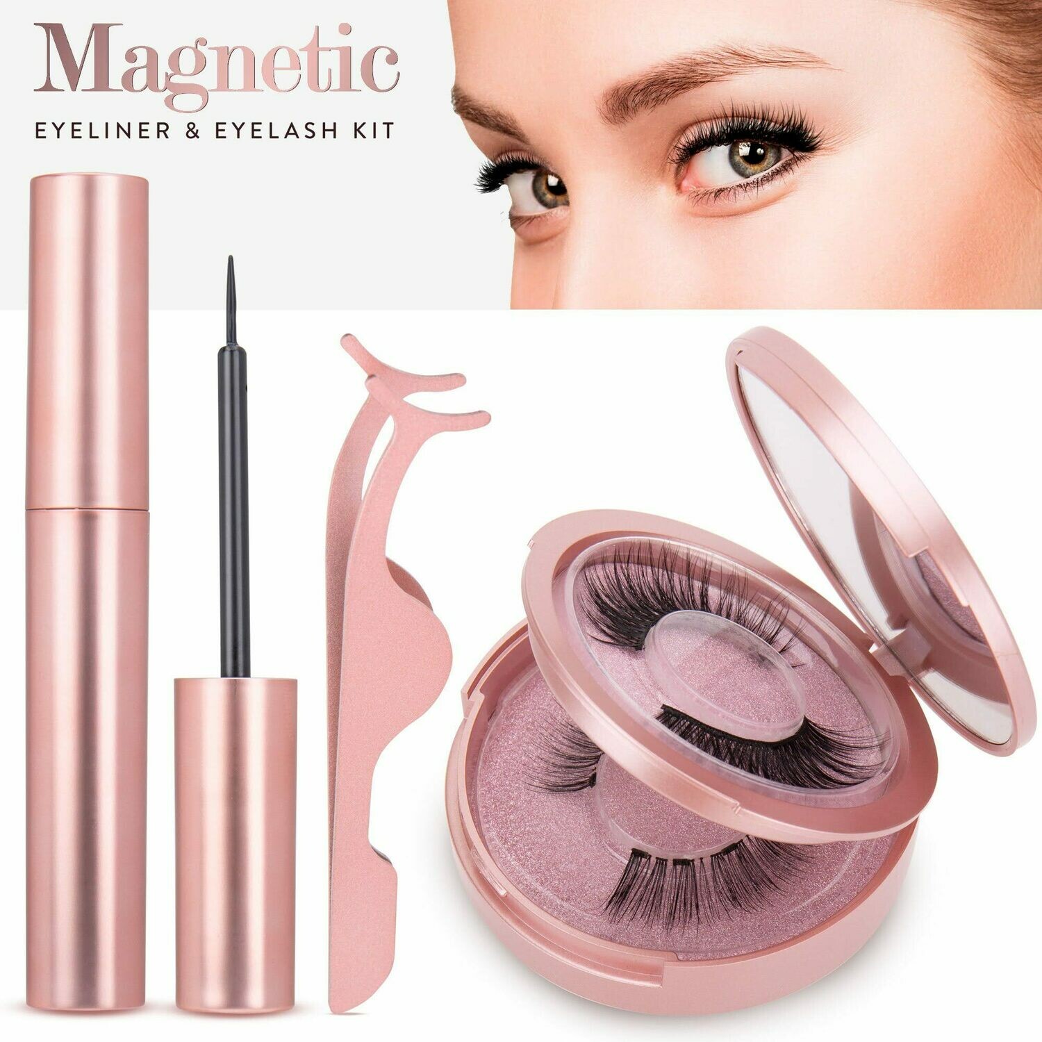 Magnetic Eyelash Kit With Eyeliner