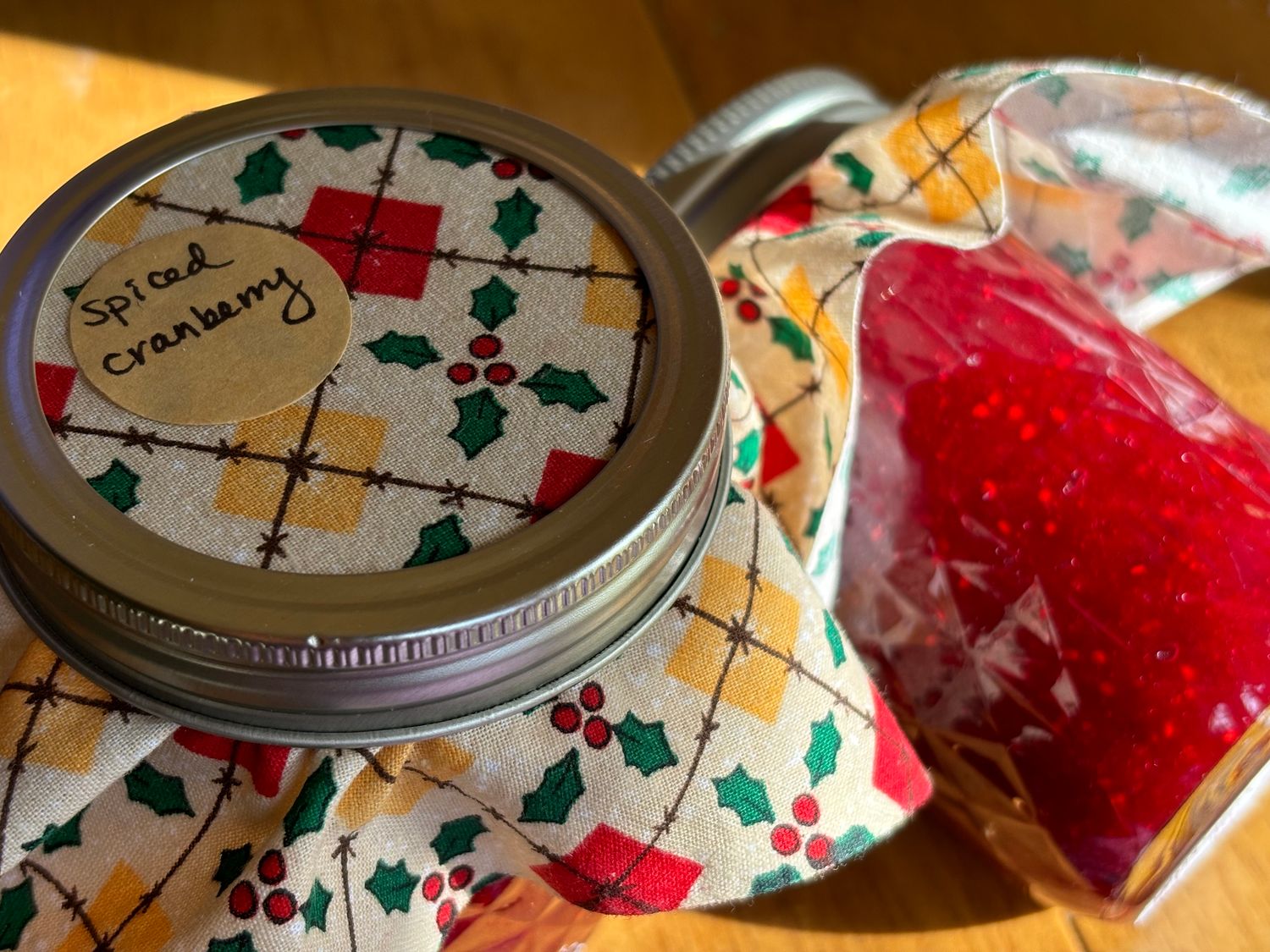 Spiced cranberry jam