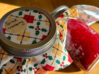 Spiced cranberry jam