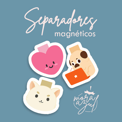 Separadores de libro magnéticos