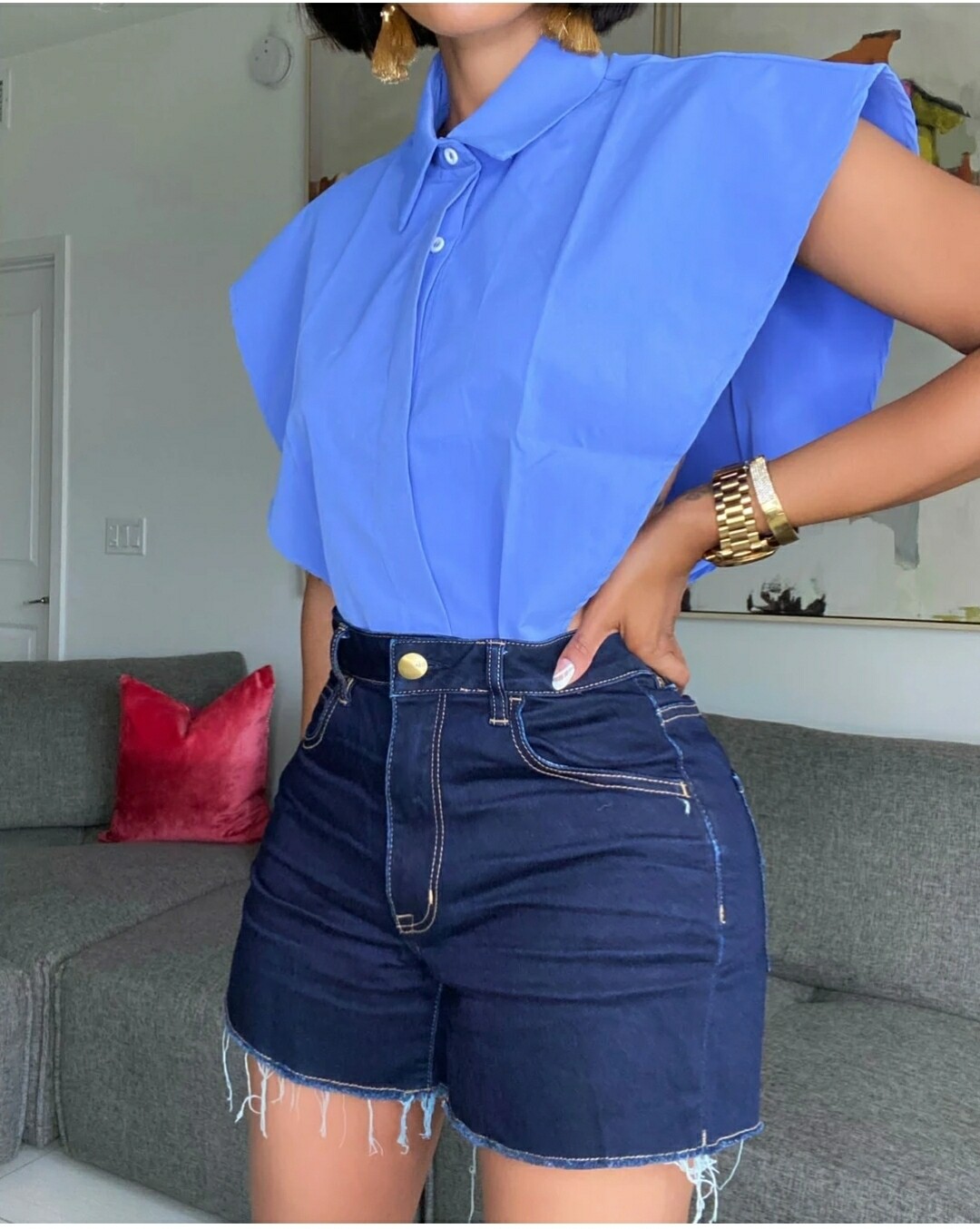Blue Be stylish Top