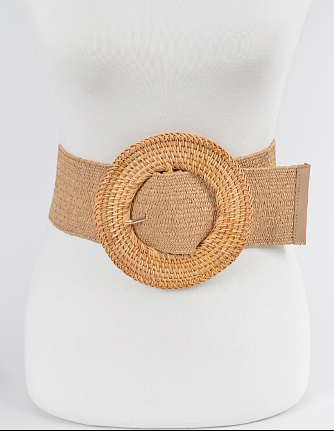 Plus khaki Bamboo Elastic Belt