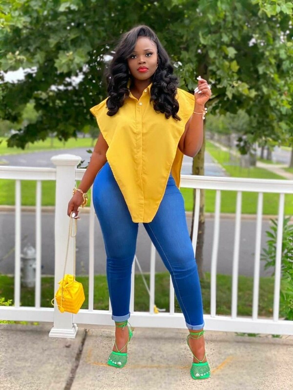 Yellow Be stylish Top