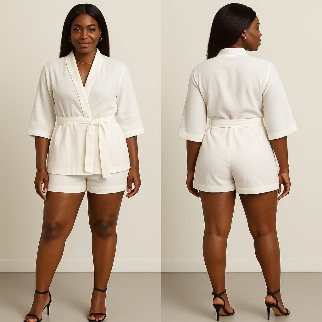 Lilian White Two Pieces Short Set