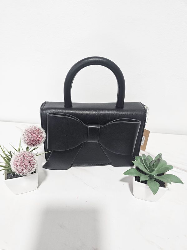 Black Bow Tie Mini Bag