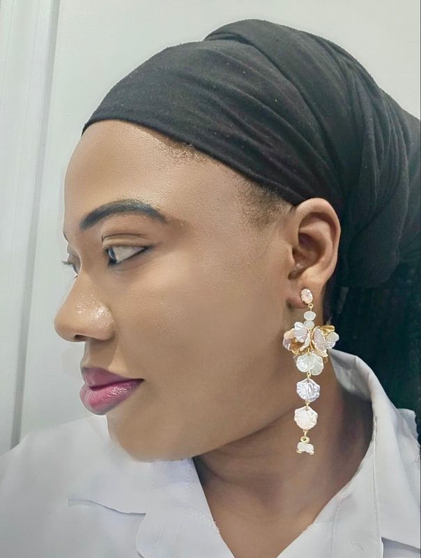 Multicolor Flower Drop Earrings