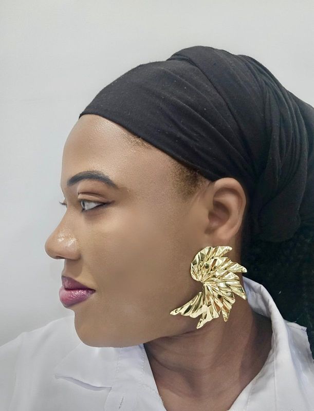Gold Metal Earrings