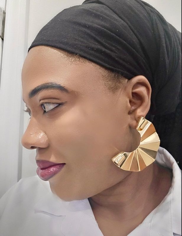 Gold Metal Earrings