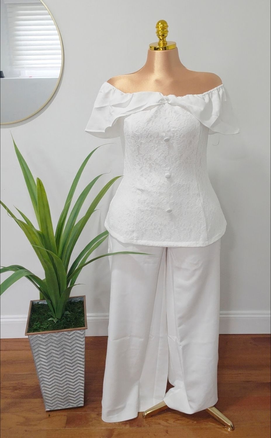 White Chic Two Pieces Set